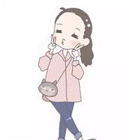 背影剪刀手女生卡通背景微信头像图片大全
