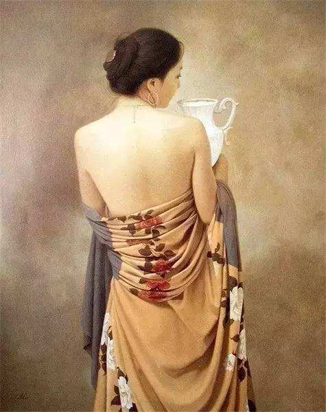 日本绘画大师笔下的东方美女油画作品欣赏