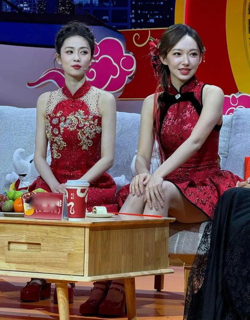 白鹿程潇首登春晚,红裙超美,互动超甜,这节目我必看发型盛开女明星白鹿演员网易订阅