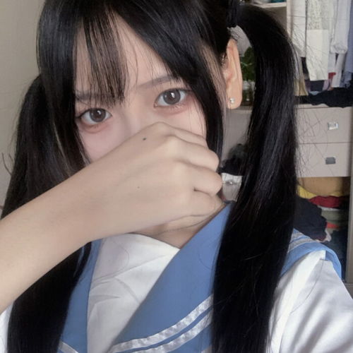 ins双马尾女生头像