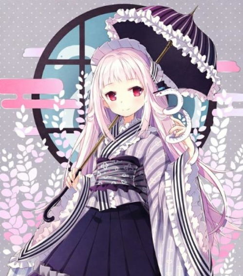 二次元和风美图华丽少女系列,花枝招展的漂亮女生,真好看