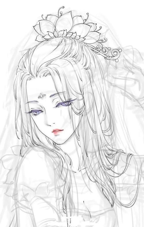 高清壁纸古风手绘美女