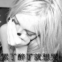 黑白带字伤感女生头像