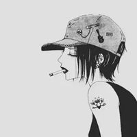 qq头像女抽烟