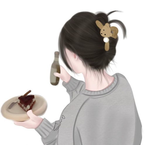 头像手绘气质女生背影,你喜欢哪一个