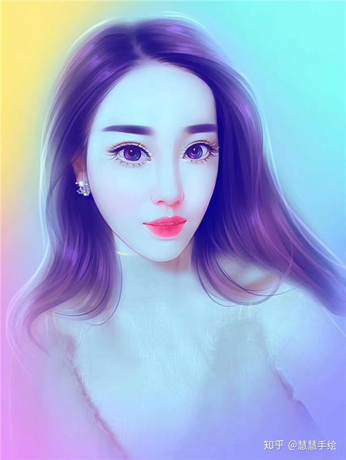 头像手绘女生简单气质个性手绘女生头像彩色超唯美手绘女生头像