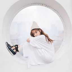 戴帽子女生头像