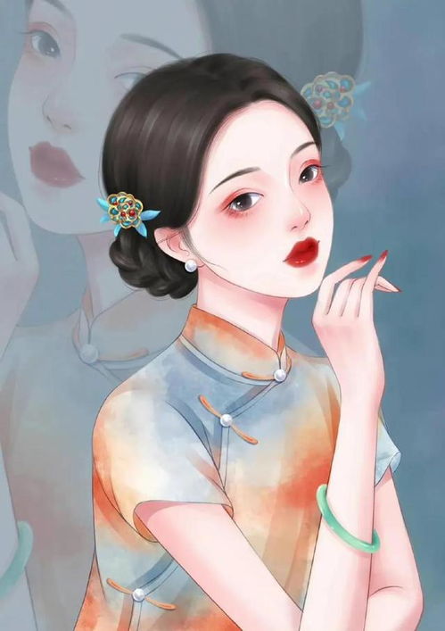 旗袍美人漫画头像