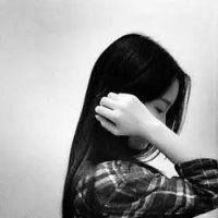 手绘黑白图片唯美简约女生微信头像图片大全