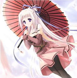 白色的女生动漫图片,要当头像,好看一点啦