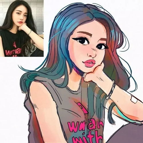 当少女遇上二次元,比真人还美