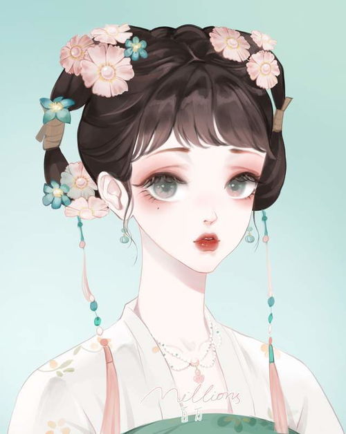 巨好看的手绘女生头像闺蜜头像