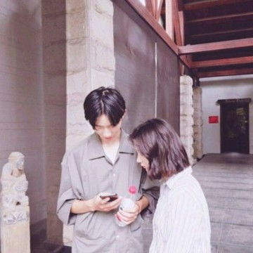 唯美小清新一男一女甜蜜幸福情头头像