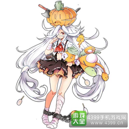 少女前线马卡洛夫换装皮肤万圣节南瓜熊熊套装立绘