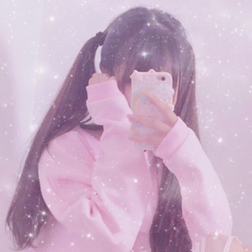 仙气女生头像挡脸