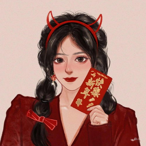 手绘情侣头像,这就是爱情的感觉啊