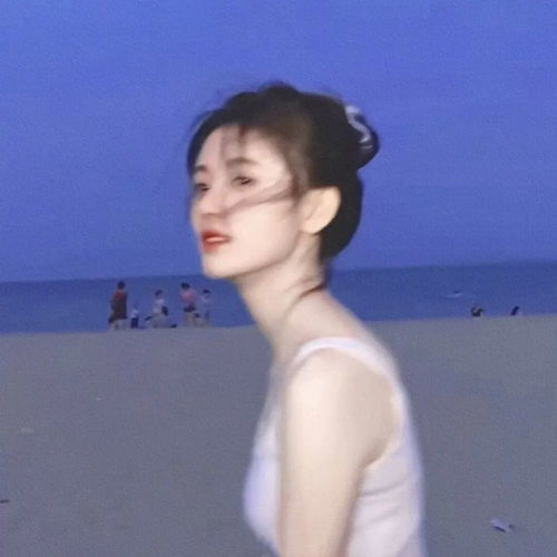 第537期真人头像0114蓝色系真人女生头像