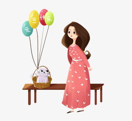手绘元旦游玩女孩人物插画图片素材其他格式下载动漫人物大全