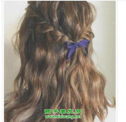 简约的女生韩式编发发型图片示范韩式编发如何打理