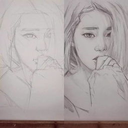 他笔下的妹纸,一个个美如画