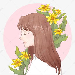 520情侣头像手绘清新女生素材图片免费下载千库网