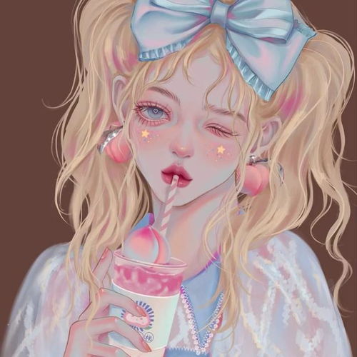 手绘气质高冷御姐风女头