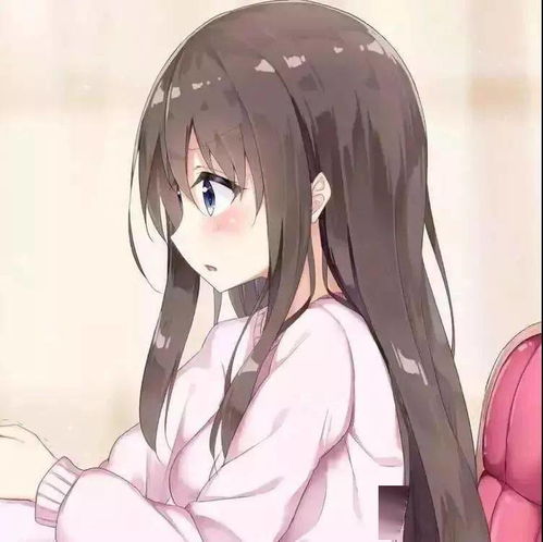 动漫女生头像小清新背景图