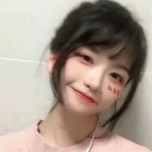 模糊感女生头像