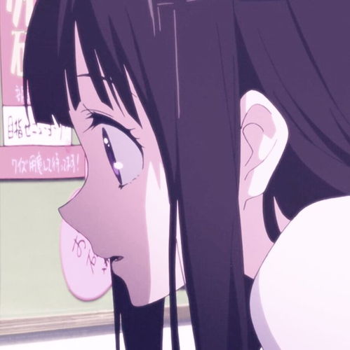 女生侧脸动漫头像