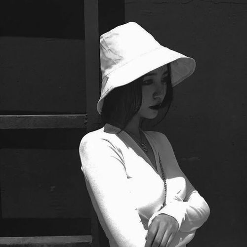 黑白款的男生女生头像