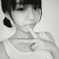 可爱,真人qq头像要黑白的