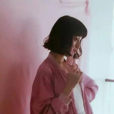 少女心粉色韩系头像真人可爱软妹粉色控少女头像