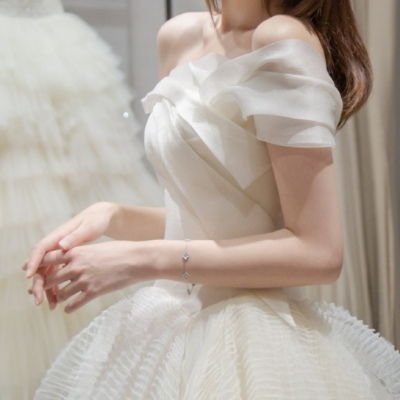 女生头像不露脸半身婚纱婚纱头像唯美好看
