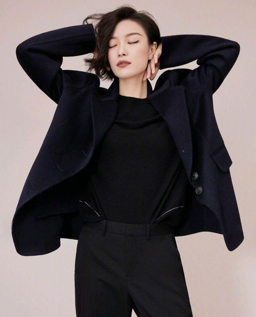 倪妮换个发型像换了个人,短发造型搭西服,高冷霸气超有御姐范