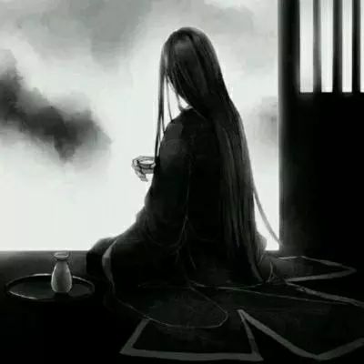 女生头像古风黑白女头像