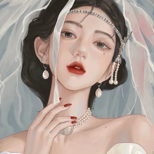 手绘气质高冷御姐风女头