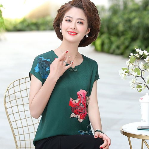 大龄中年轻女士上衣t恤衫韩版女装成熟修身型稳重微胖夏装送妈妈