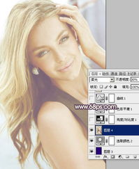 photoshop打造甜美的淡黄se美女图片5