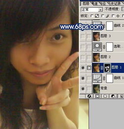 photoshop给失真照片美白调色处理教程