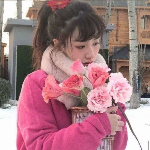 仙女头像第91期女孩子头像,正所谓鲜花配美女,美女爱鲜花