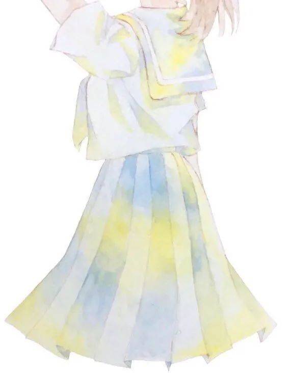 水彩插画清新唯美动漫女孩jk发型手绘上色,应有尽有哦,快来收藏