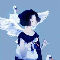 qq头像女生蓝色系唯美