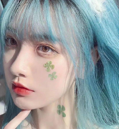 五彩斑斓闺蜜不同发色头像
