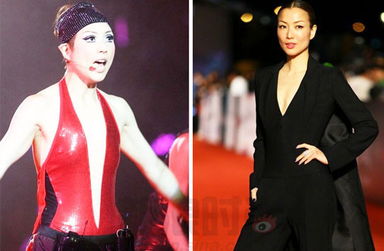 容祖儿自嘲平胸如iphone女星平胸更有范儿