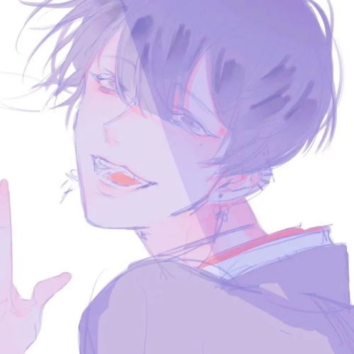 小众动漫男头手绘风帅气男生头像插画