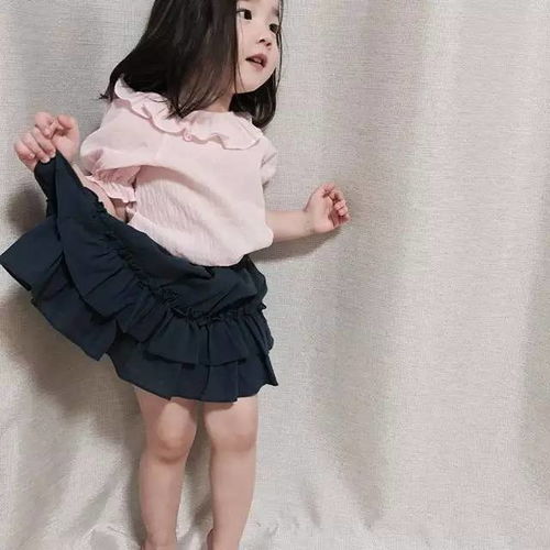 将来生女儿的穿搭范本韩国时尚小女孩可爱得太犯规