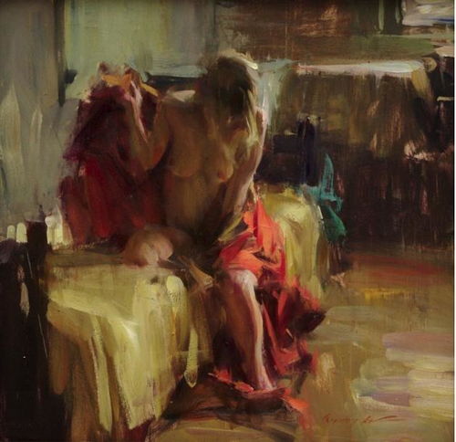 美籍画家何广曼妙的美女人体油画作品欣赏