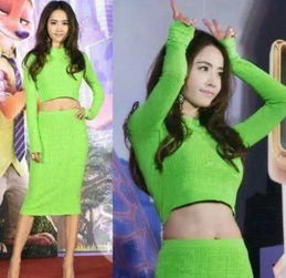 女星驾驭绿色礼服古力娜扎无压力她太惊艳了