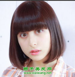 齐刘海直发波波头气质造型完美蜕变