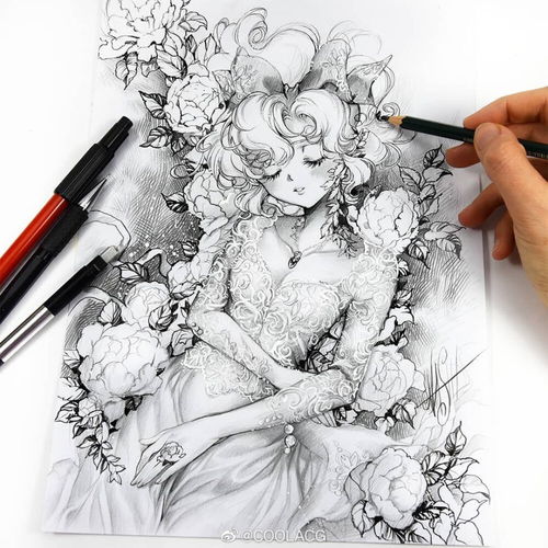 人物黑白动漫素材插画绘画线稿手绘女生男生堆糖,美图壁纸兴趣社区